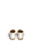 Back View - Click To Enlarge - TORY BURCH - 'Lonnie' patent leather logo canvas espadrille slip-ons