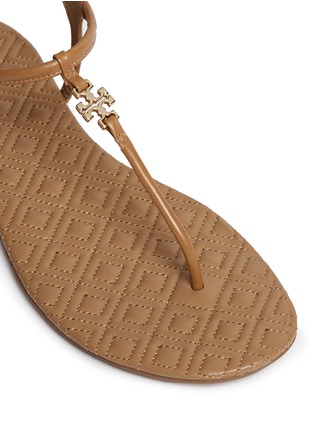 Detail View - Click To Enlarge - TORY BURCH - 'Marion' quilted leather T-strap sandals
