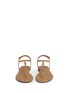 Front View - Click To Enlarge - TORY BURCH - 'Marion' quilted leather T-strap sandals