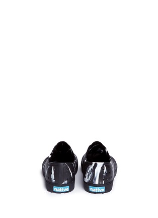 Back View - Click To Enlarge - NATIVE  - 'Miller' marble effect kids slip-ons