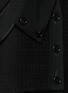 Detail View - Click To Enlarge - PROENZA SCHOULER - Tweed overlay asymmetric long jacket