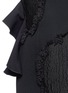 Detail View - Click To Enlarge - PROENZA SCHOULER - Fil coupé cutout cold shoulder ruffle crepe dress