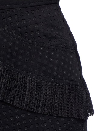Detail View - Click To Enlarge - PROENZA SCHOULER - Ruffle fil coupé midi skirt