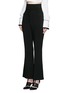 Front View - Click To Enlarge - PROENZA SCHOULER - Sash waist cady flare pants
