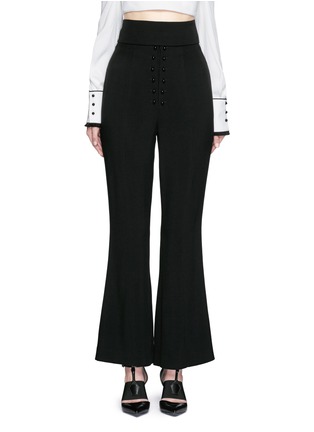Main View - Click To Enlarge - PROENZA SCHOULER - Sash waist cady flare pants