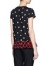 Back View - Click To Enlarge - PROENZA SCHOULER - Dot print tissue jersey T-shirt