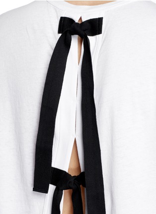 Detail View - Click To Enlarge - PROENZA SCHOULER - Back tie cotton T-shirt