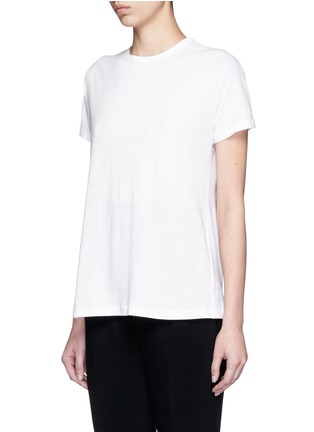Front View - Click To Enlarge - PROENZA SCHOULER - Back tie cotton T-shirt