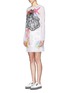 Front View - Click To Enlarge - EMILIO PUCCI - Seashell embroidery organza dress