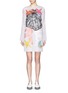 Main View - Click To Enlarge - EMILIO PUCCI - Seashell embroidery organza dress