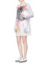 Figure View - Click To Enlarge - EMILIO PUCCI - Seashell embroidery organza dress