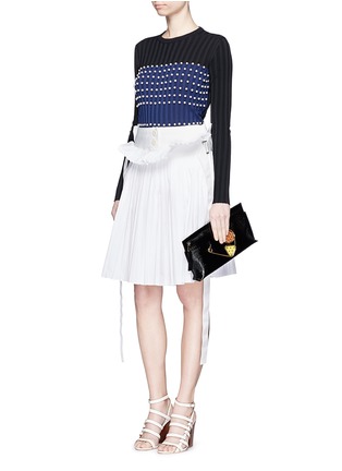 Figure View - Click To Enlarge - EMILIO PUCCI - Pearl embellished sweater