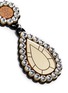 Detail View - Click To Enlarge - YAZBUKEY - 'Gold Diamonds' gemstone Plexiglas clip earrings