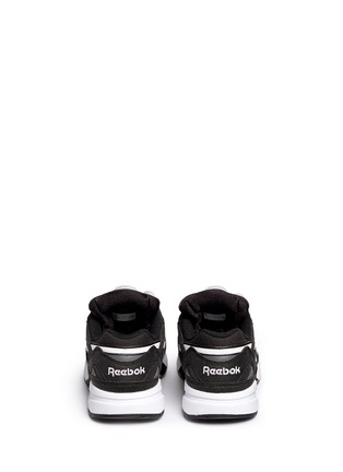 Back View - Click To Enlarge - REEBOK - 'Pump Graphlite' suede trim hopsack sneakers