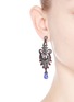  - AISHWARYA - Diamond pavé ruby tanzanite drop earrings
