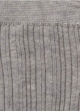 Detail View - Click To Enlarge - HANSEL FROM BASEL - Rib knit thigh high socks