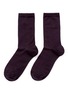 Main View - Click To Enlarge - HANSEL FROM BASEL - Silk blend rib knit crew socks