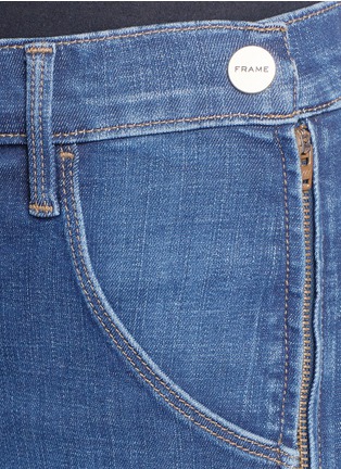 Detail View - Click To Enlarge - FRAME - 'Le Skinny de Françoise' patchwork pocket skinny jeans