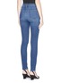 Back View - Click To Enlarge - FRAME - 'Le Skinny de Françoise' patchwork pocket skinny jeans