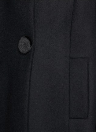Detail View - Click To Enlarge - STELLA MCCARTNEY - Stand collar wool Melton coat