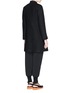 Back View - Click To Enlarge - STELLA MCCARTNEY - Stand collar wool Melton coat