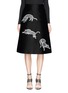 Main View - Click To Enlarge - STELLA MCCARTNEY - Tiger embroidery duchesse A-line skirt