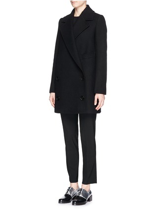 Front View - Click To Enlarge - STELLA MCCARTNEY - Double breasted blazer coat