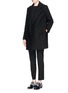 Figure View - Click To Enlarge - STELLA MCCARTNEY - Double breasted blazer coat