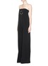 Front View - Click To Enlarge - STELLA MCCARTNEY - Metal ring strapless jumpsuit