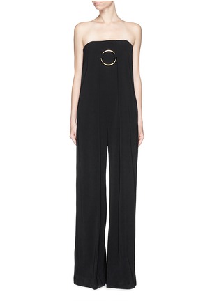 Main View - Click To Enlarge - STELLA MCCARTNEY - Metal ring strapless jumpsuit