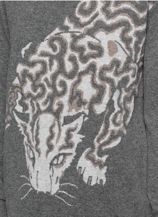Detail View - Click To Enlarge - STELLA MCCARTNEY - Tiger intarsia virgin wool sweater