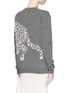 Back View - Click To Enlarge - STELLA MCCARTNEY - Tiger intarsia virgin wool sweater