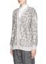 Front View - Click To Enlarge - STELLA MCCARTNEY - Leopard sustainable mohair-wool oversized cardigan