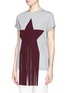 Front View - Click To Enlarge - STELLA MCCARTNEY - Fringe star jersey T-shirt
