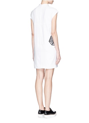 Back View - Click To Enlarge - STELLA MCCARTNEY - 'Deborah' bow embroidery cady dress