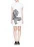 Main View - Click To Enlarge - STELLA MCCARTNEY - 'Deborah' bow embroidery cady dress