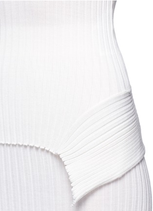 Detail View - Click To Enlarge - STELLA MCCARTNEY - Asymmetric hem turtleneck sweater