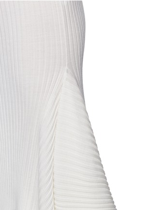 Detail View - Click To Enlarge - STELLA MCCARTNEY - Flounce asymmetric hem knit midi skirt