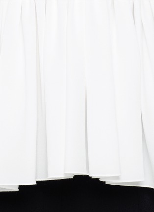 Detail View - Click To Enlarge - STELLA MCCARTNEY - Ruffle front cotton poplin top
