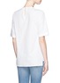 Back View - Click To Enlarge - STELLA MCCARTNEY - Ruffle front cotton poplin top
