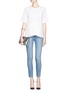 Figure View - Click To Enlarge - STELLA MCCARTNEY - Ruffle front cotton poplin top