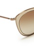 Detail View - Click To Enlarge - OLIVER PEOPLES - 'Gwynne' acetate inlay cat eye sunglasses