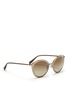 Figure View - Click To Enlarge - OLIVER PEOPLES - 'Gwynne' acetate inlay cat eye sunglasses