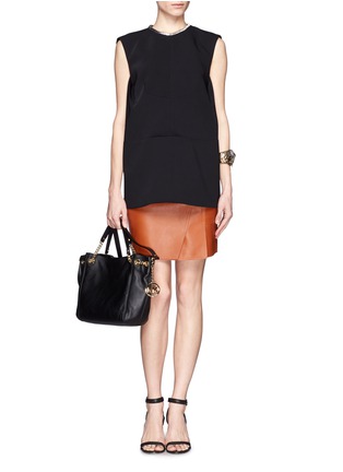 Figure View - Click To Enlarge - MICHAEL KORS - 'Jet Set Chain' leather bag