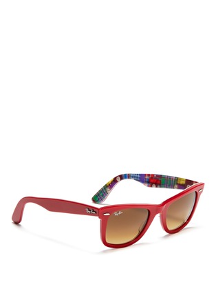 Figure View - Click To Enlarge - RAY-BAN - 'Original Wayfarer' patchwork print sunglasses