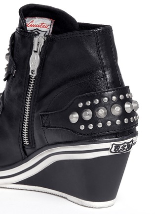 Detail View - Click To Enlarge - ASH - Gwen studded wedge sneakers
