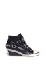 Main View - Click To Enlarge - ASH - Gwen studded wedge sneakers