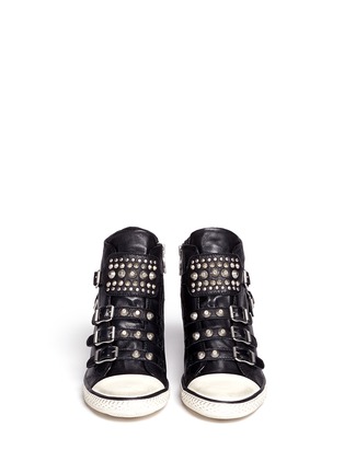 Figure View - Click To Enlarge - ASH - Gwen studded wedge sneakers