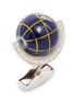 Detail View - Click To Enlarge - TATEOSSIAN - Silver globe cufflinks