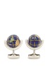 Main View - Click To Enlarge - TATEOSSIAN - Silver globe cufflinks